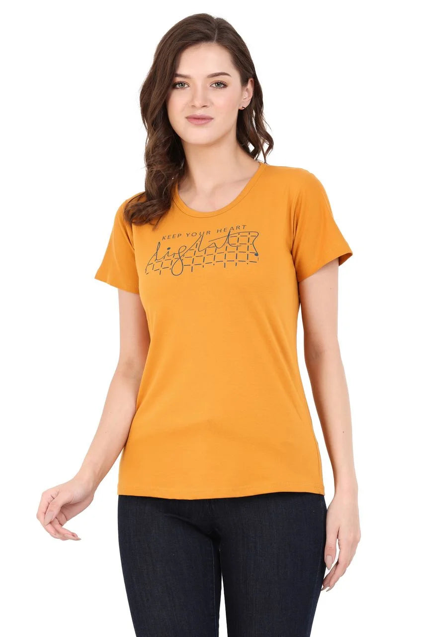 Graphic T-Shirt, Mustard