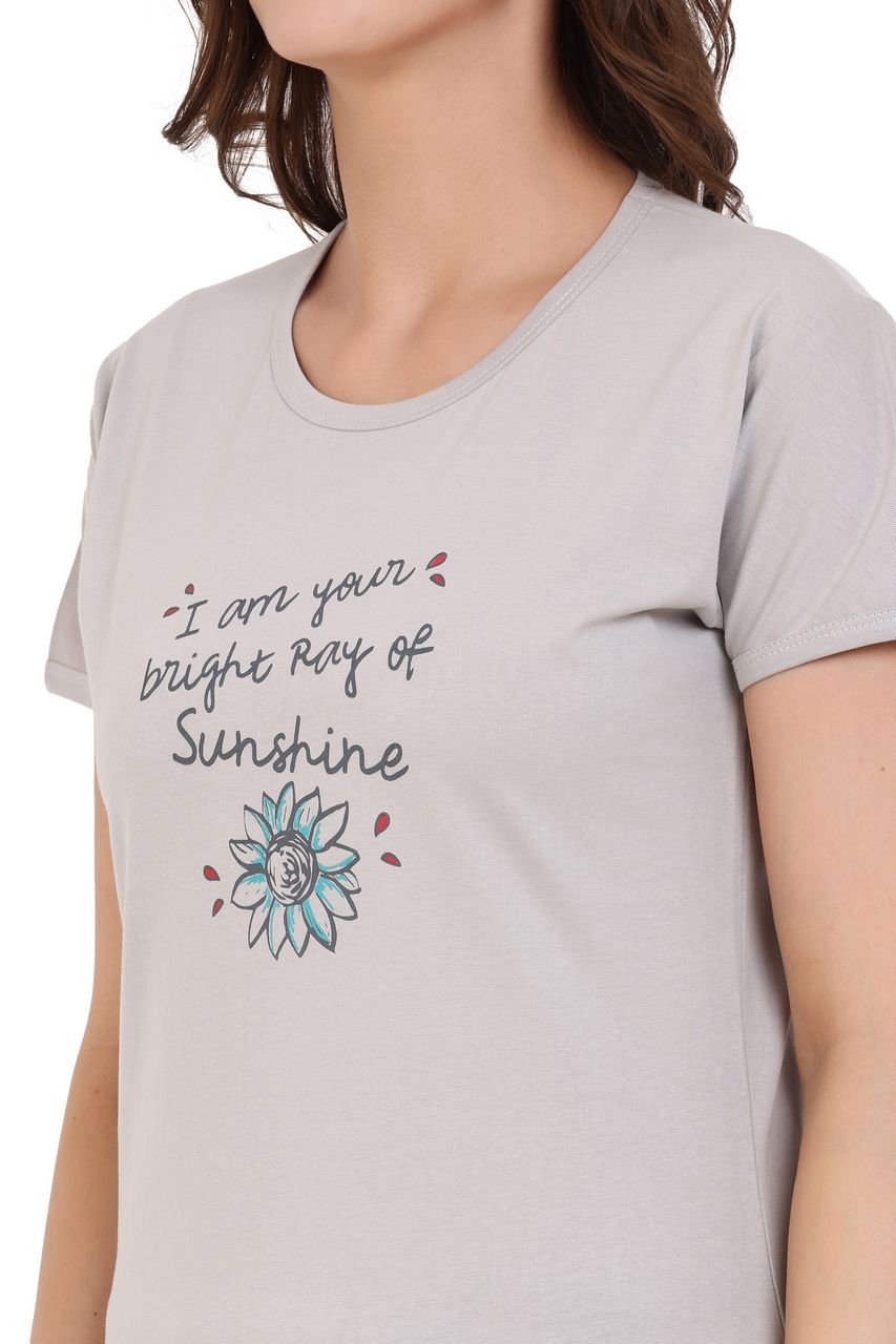 Top and Pajama Set – Light Grey & Dark Grey