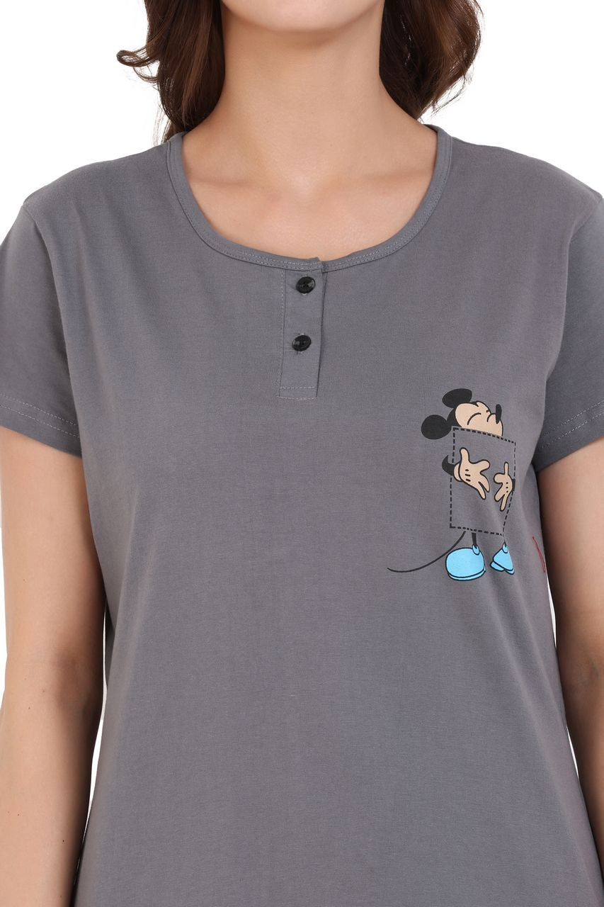 Long T-Shirt, Dark Grey