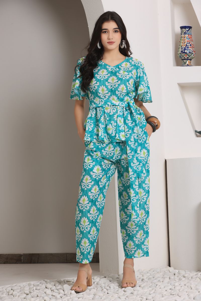 angrakha top & palazzo co-ord set for women
