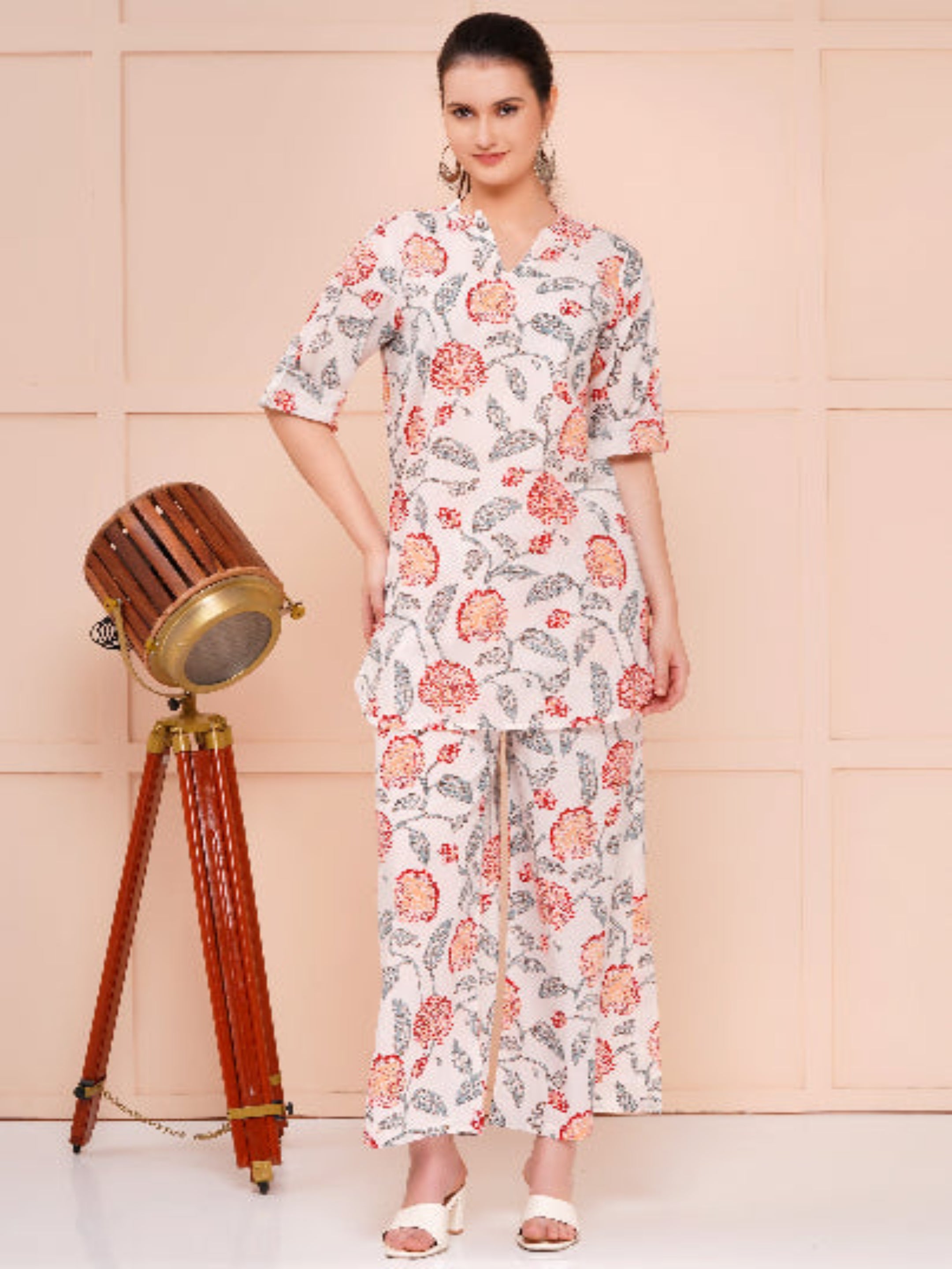 Cotton Printed Co-ord Set for woman multicolor 