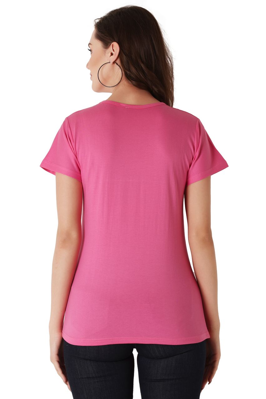 graphic t-shirt for women pink color