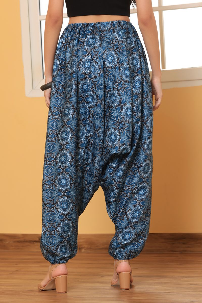 harem pant for women abstract print