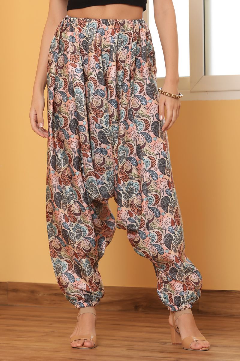 harem pant for women boota print