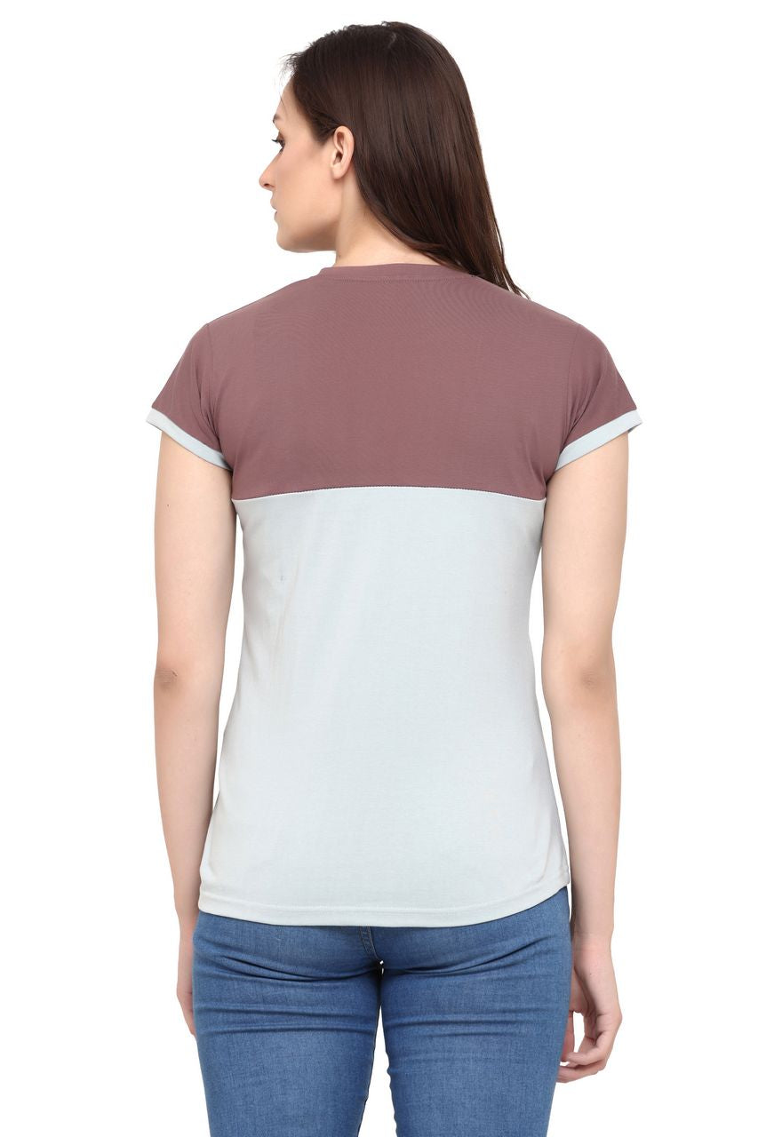 Block T-Shirt, Brown-Grey