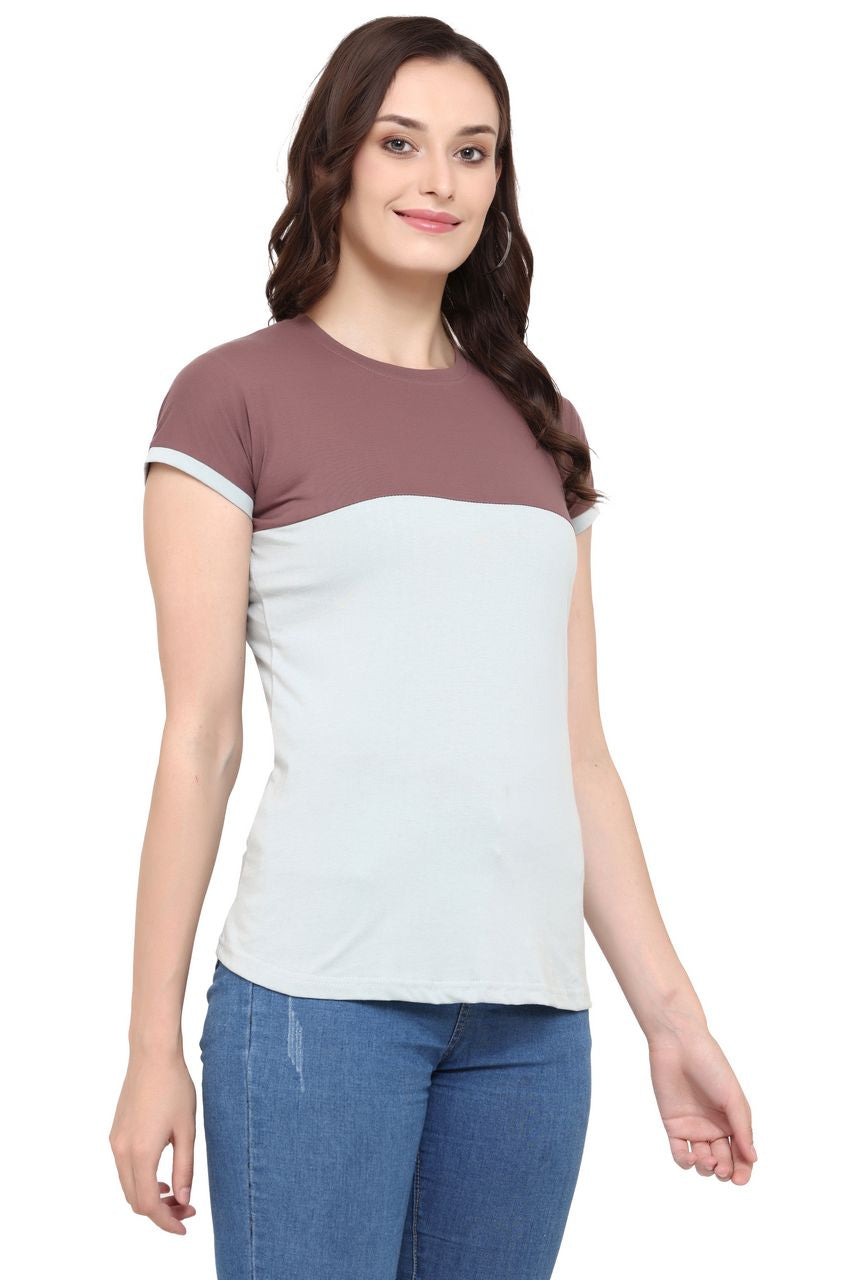 Block T-Shirt, Brown-Grey