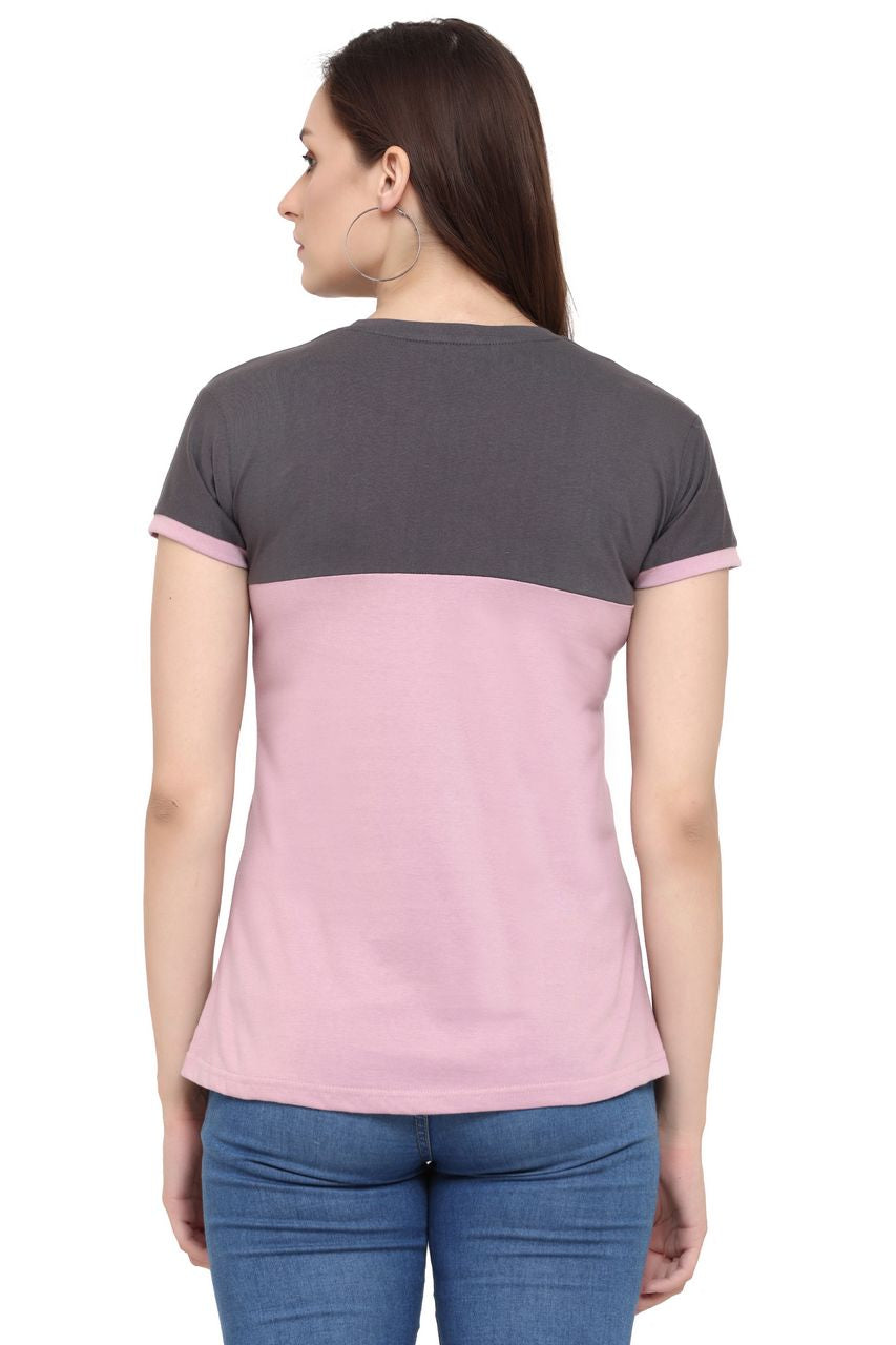 Block T-Shirt, Dark Grey-Violet