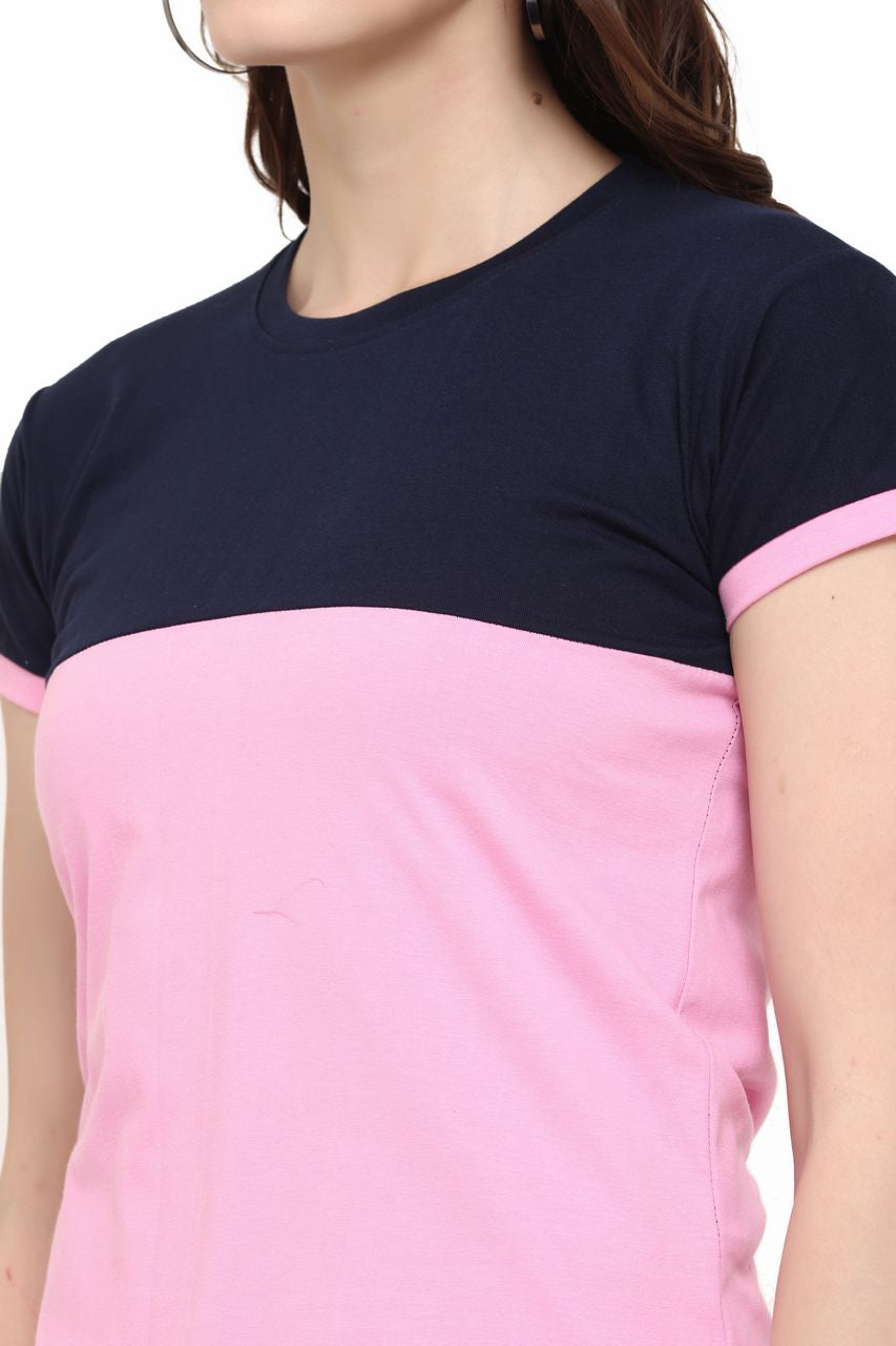 Block T-Shirt, Black-Pink