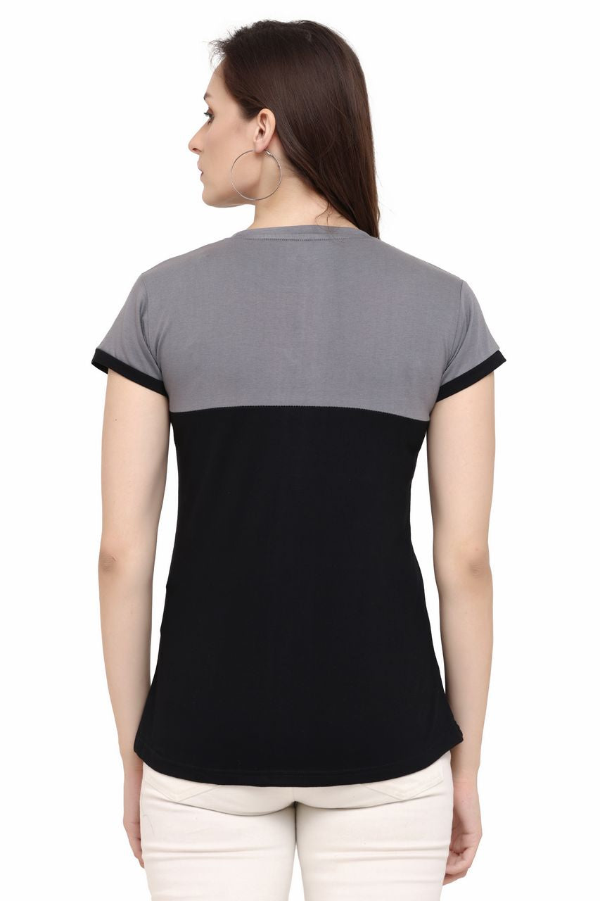 Block T-Shirt, Dark Grey-Black