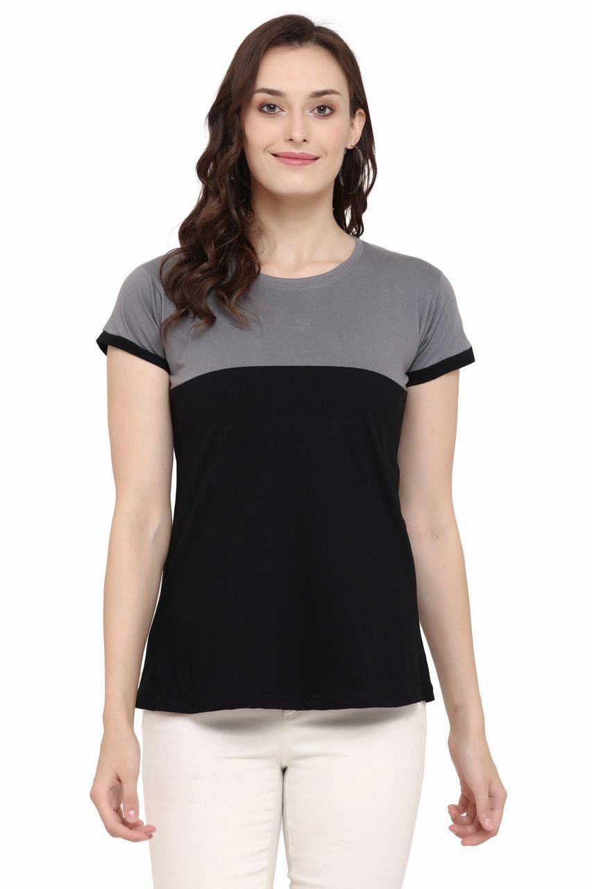 Block T-Shirt, Dark Grey-Black