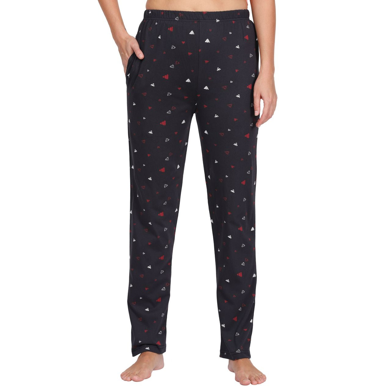 Top and Pajama Set – Peach & Dark Grey