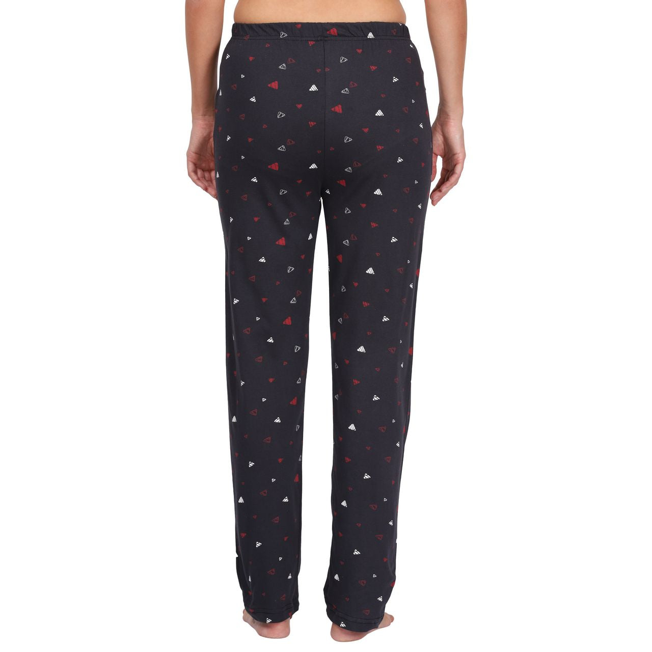 Top and Pajama Set – Peach & Dark Grey