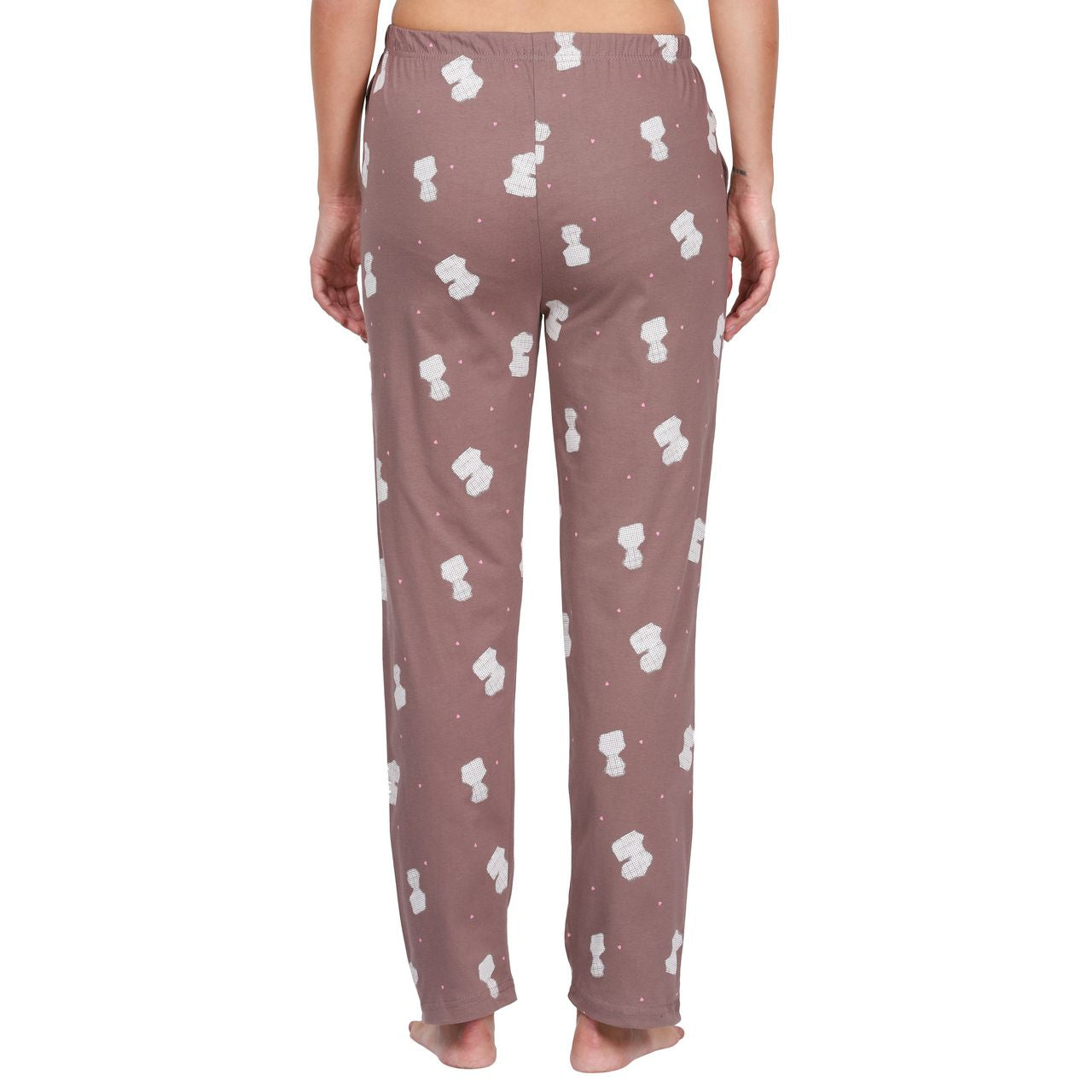 Top and Pajama Set – Dark Blue & Brown