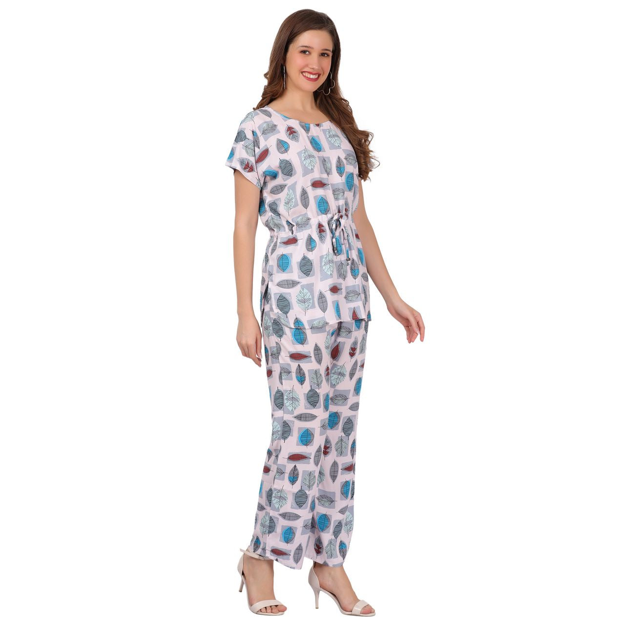 Top and Pajama Set – Pink, Multi Color