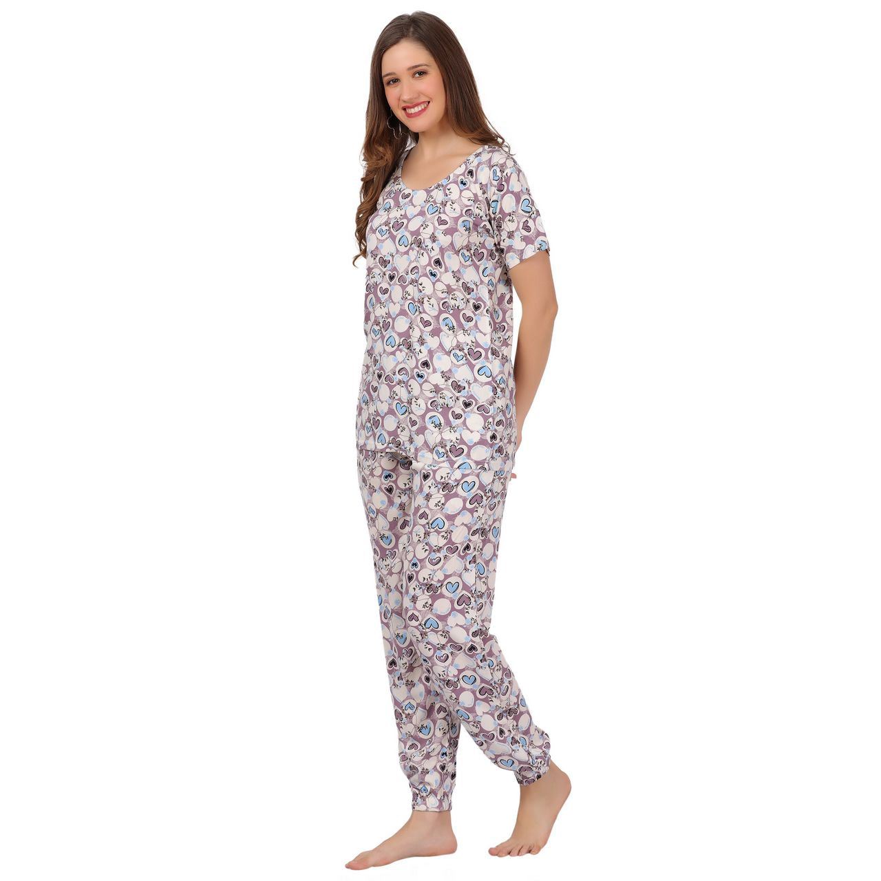 Top and Pajama Set – Blue Heart