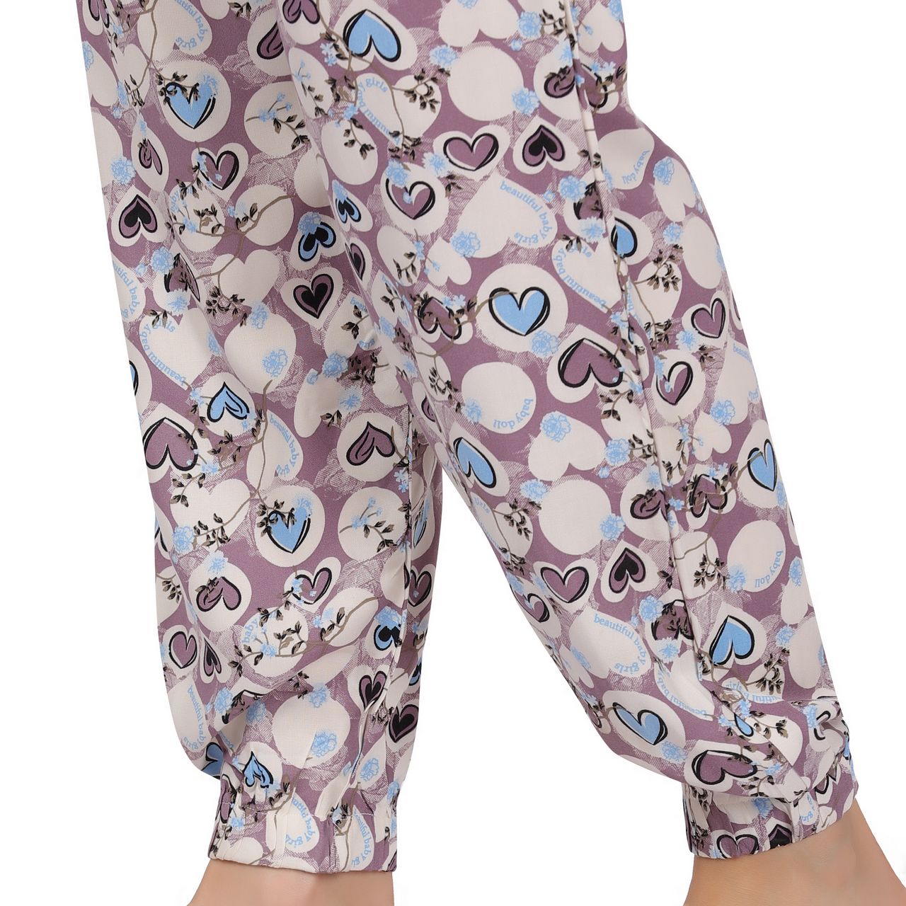 Top and Pajama Set – Blue Heart