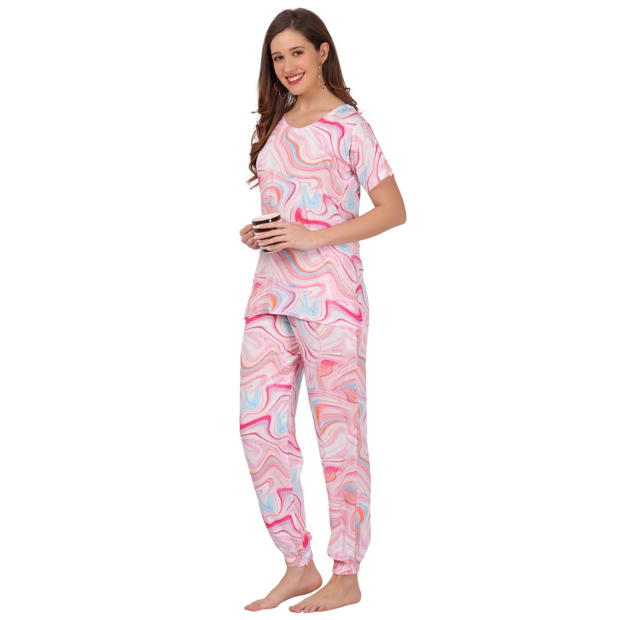 Top and Pajama Set – Rainbow