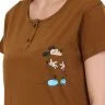 long t-shirt for women brown color