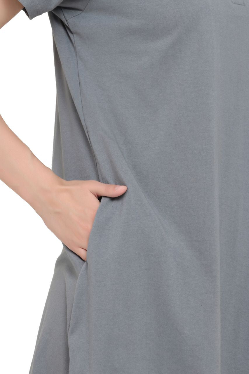 night shirt for women dark grey color