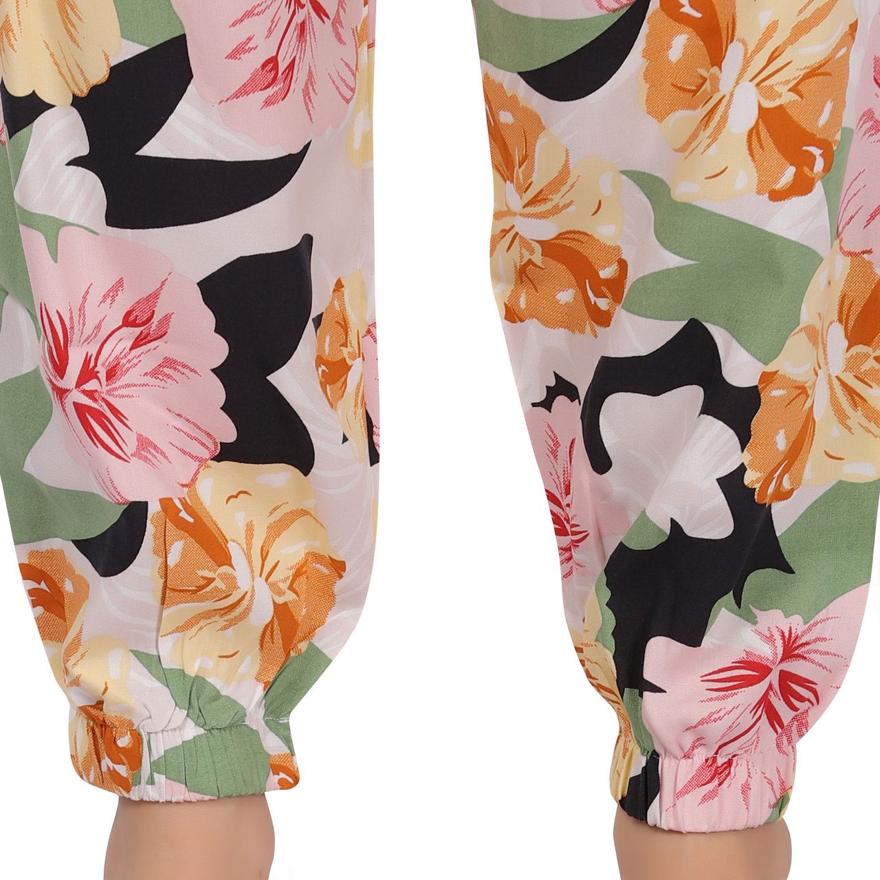 top and pajama set for women flora print