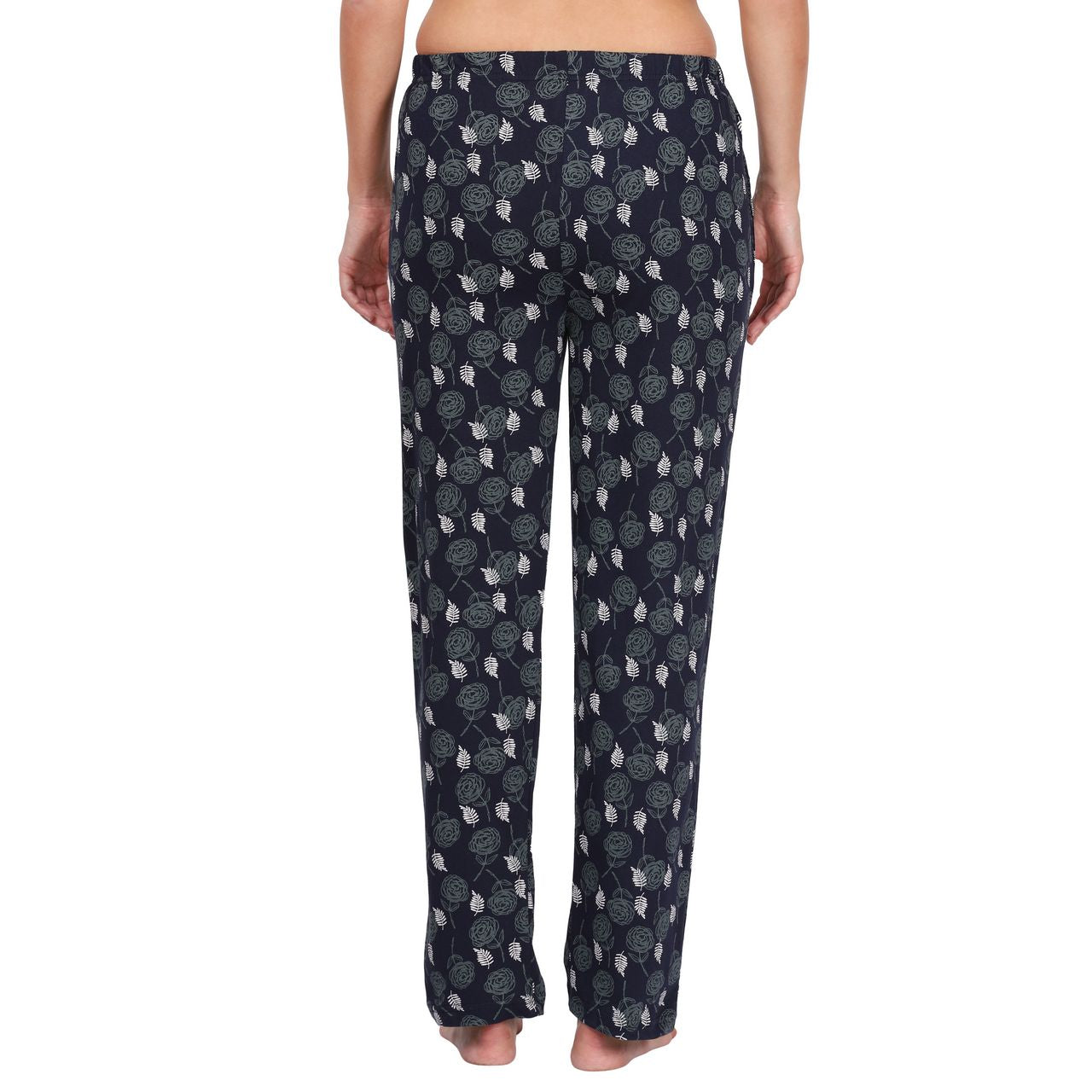 top and pajama set for women light grey-dark grey color