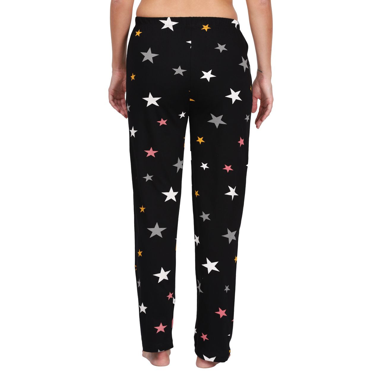 top and pajama set for women mustard-dark grey color