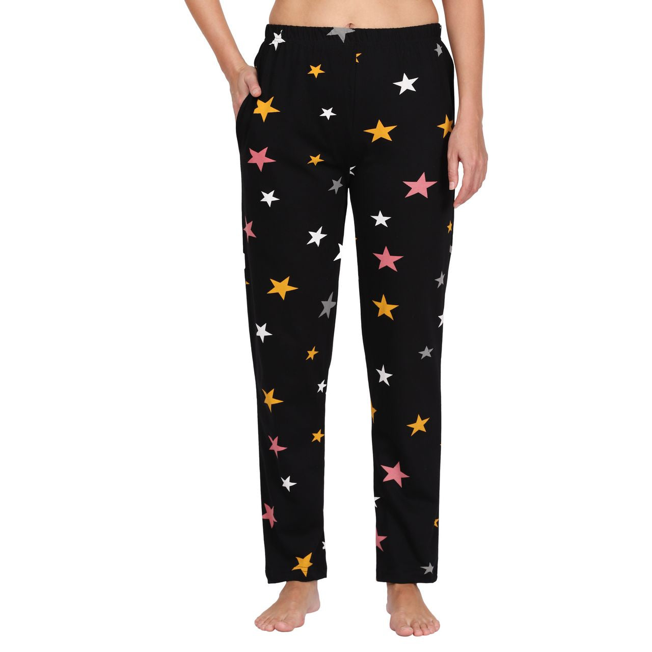top and pajama set for women mustard-dark grey color