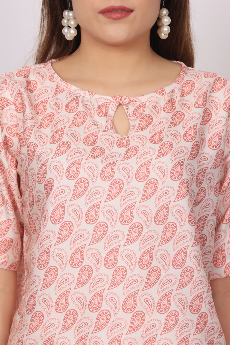 crop top & palazzo co-ord set for women arabic boota print