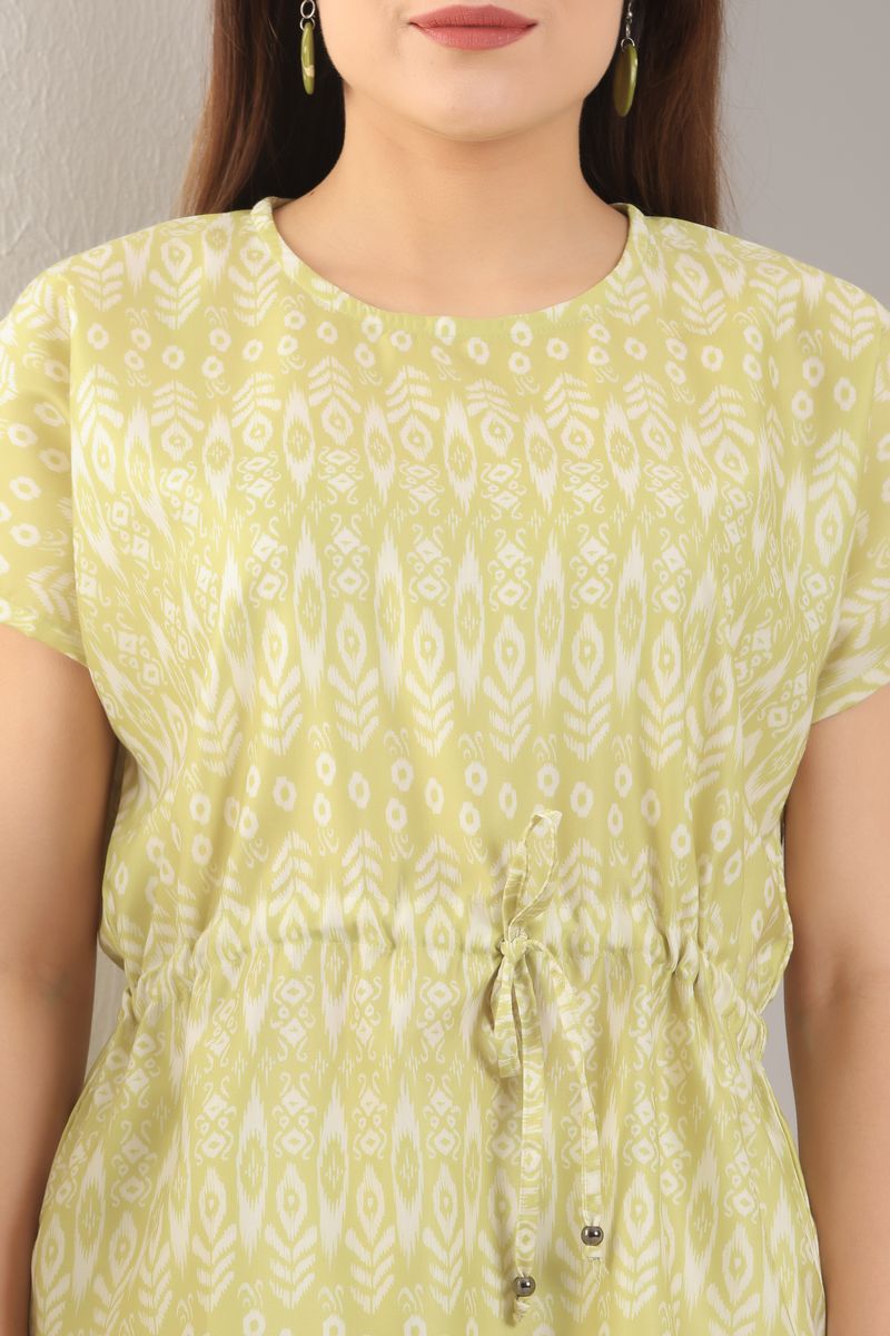 Women Cinched Tunic Top & Palazzo Co-ord Set