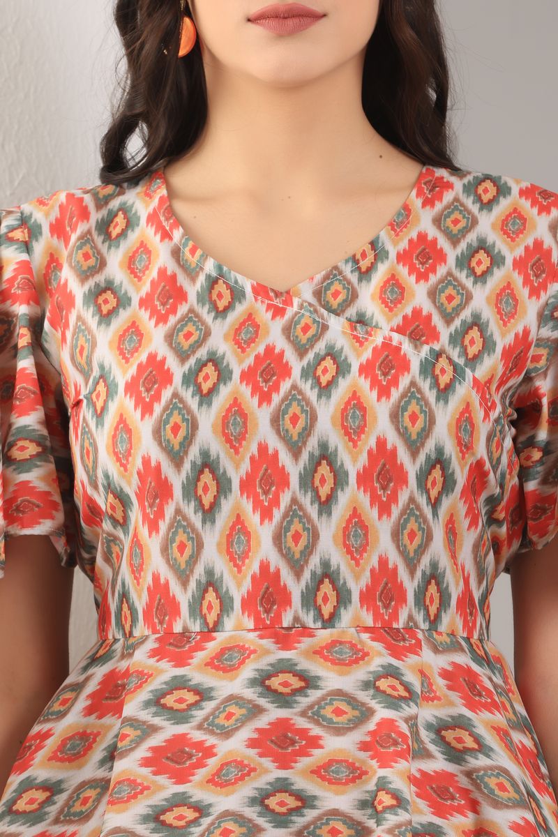 Women Angrakha Top & Palazzo Co-ord Set