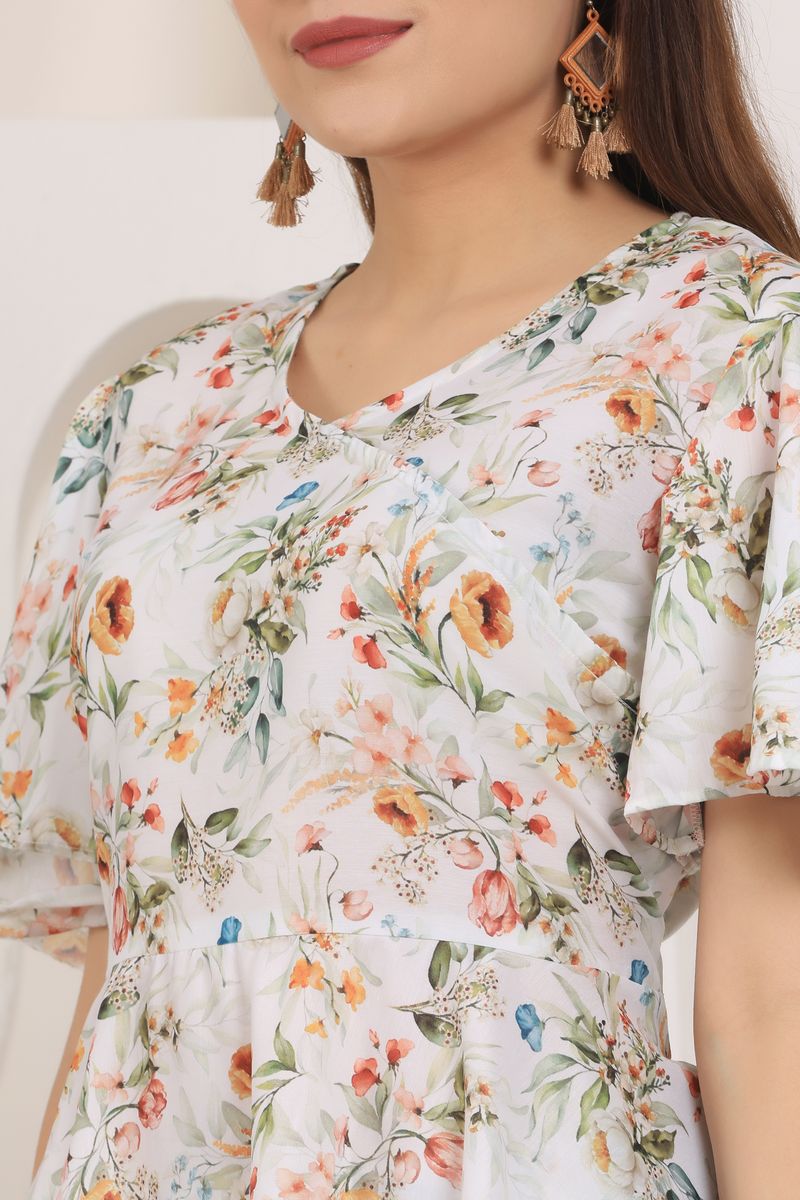 Women Angrakha Top & Palazzo Co-ord Set