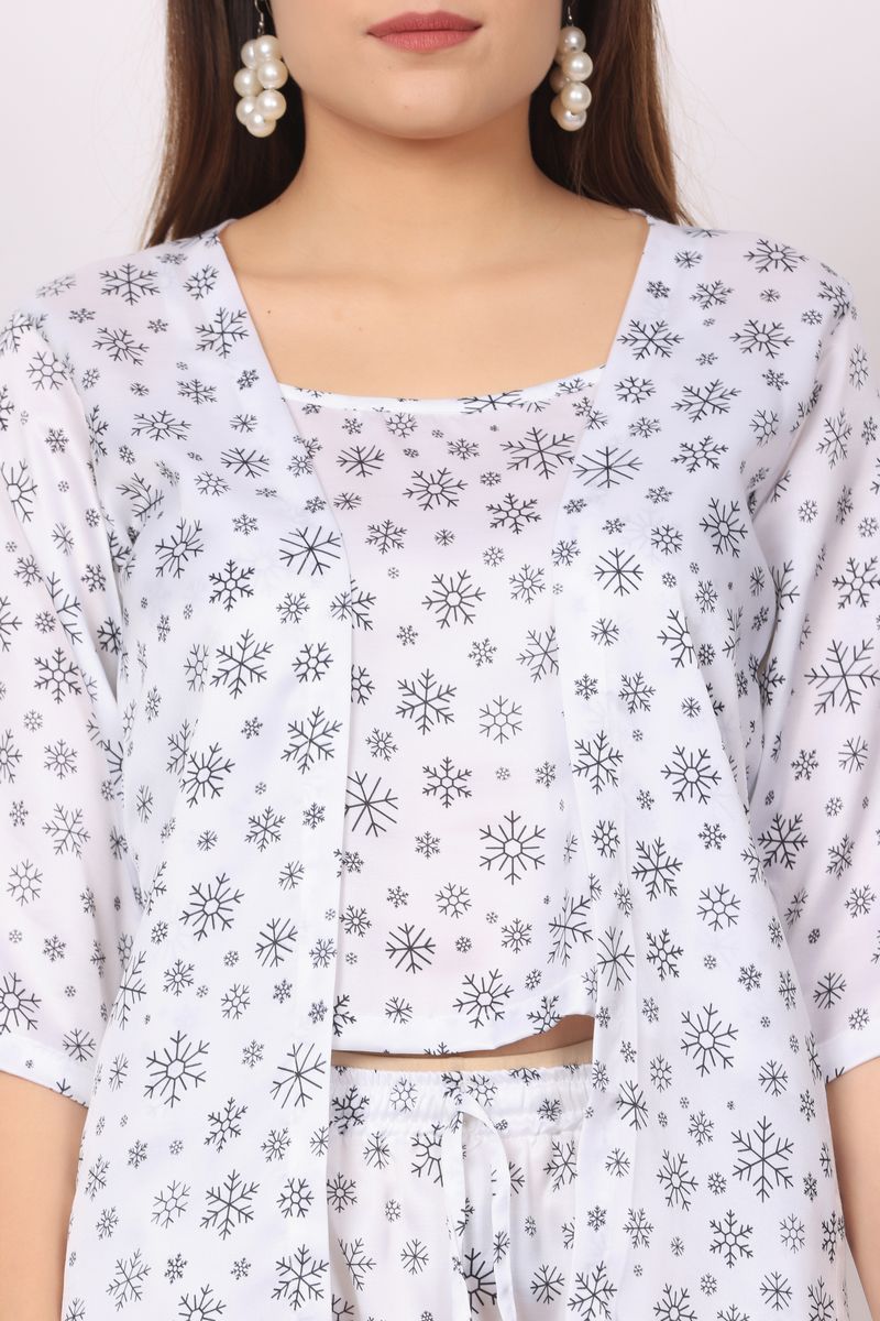 Women Spaghetti Top & Short with Shrug Co-ord Set