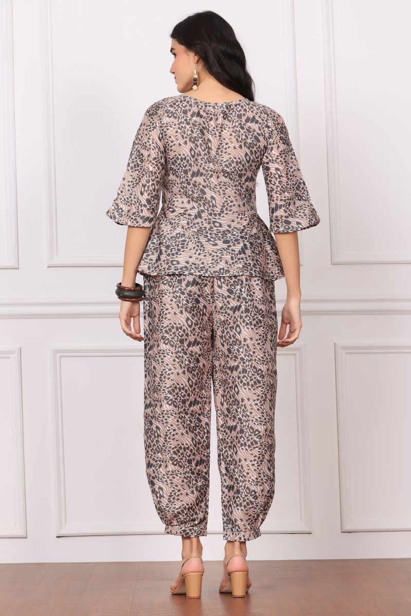 Women Peplum Top & Afgani Pant Co-ord Set