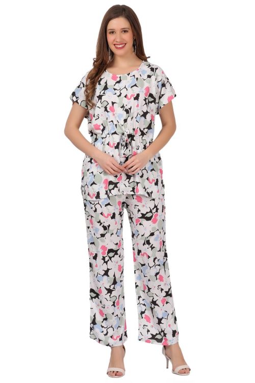 Top and Pajama Set – Multi Color