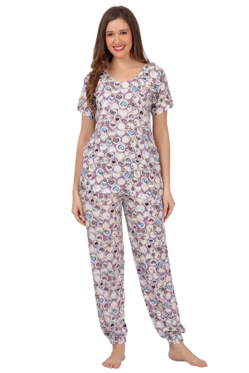 Top and Pajama Set – Blue Heart