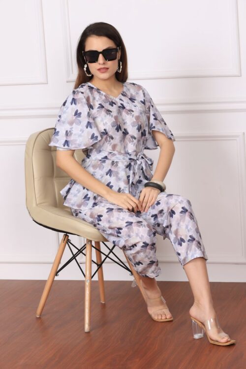 Women Angrakha Top & Palazzo Co-ord Set